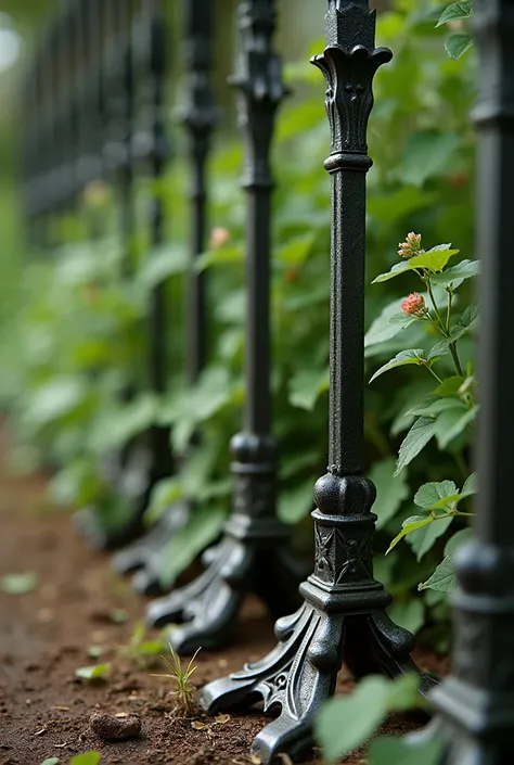 Feet of a womans fence