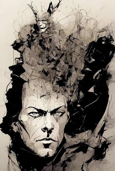 paradoxe, art inspiré de Bill Sienkiewicz et Dave McKean
