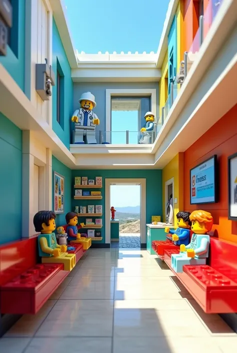  A clinic is going to be created for the company Lego , Ideas for interior design are required, Give me ideas for doctors offices in all general specialties
