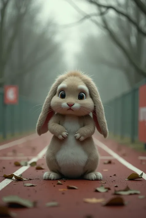 rabbit disappointed and lose the race