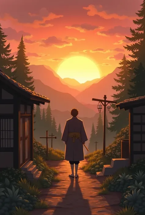 Outcome:  The Redemption Under the Dawn
When the sun rose over the valley ,  the villagers left their homes and celebrated the victory . Kaoru,  with the weight of its sins relieved ,  he decided to stay in the village as protector and teacher for Riku .  ...