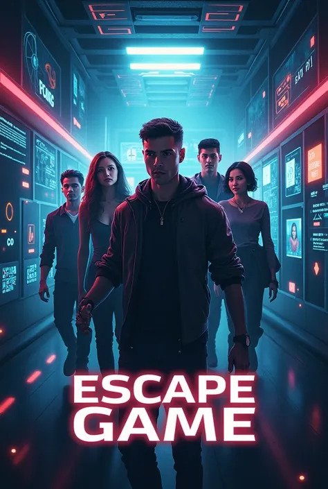 affiche nouvelle technologie avec pour titre: "Escape game"