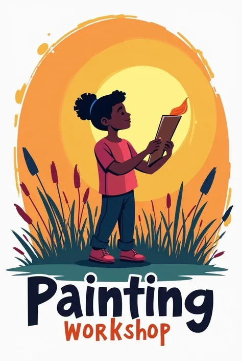 LOGO FOR ART WORKSHOPS FOR LOW-INCOME COMMUNITIES NAME IS ¨Painting Lives¨