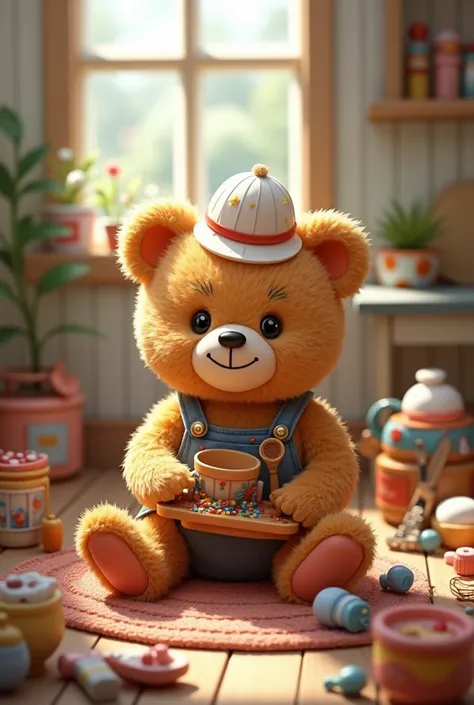 Ted Bear with different tasks