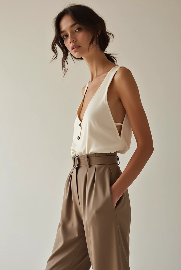 the collection *" 2000s Luxe Basics by Zara "*  combines the elegance of the 2000s , Includes tight silk tops , low waist pants , mini skirts, tube dresses , top with wannabe print .