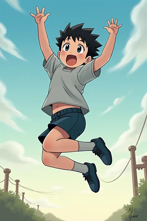 Naofumi jumping