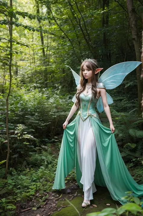 Fairy Elf Armor Slender in the Forest 