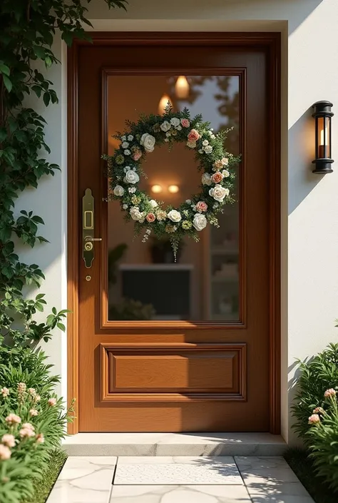 Decorating an exterior door for nail spa that looks elegant