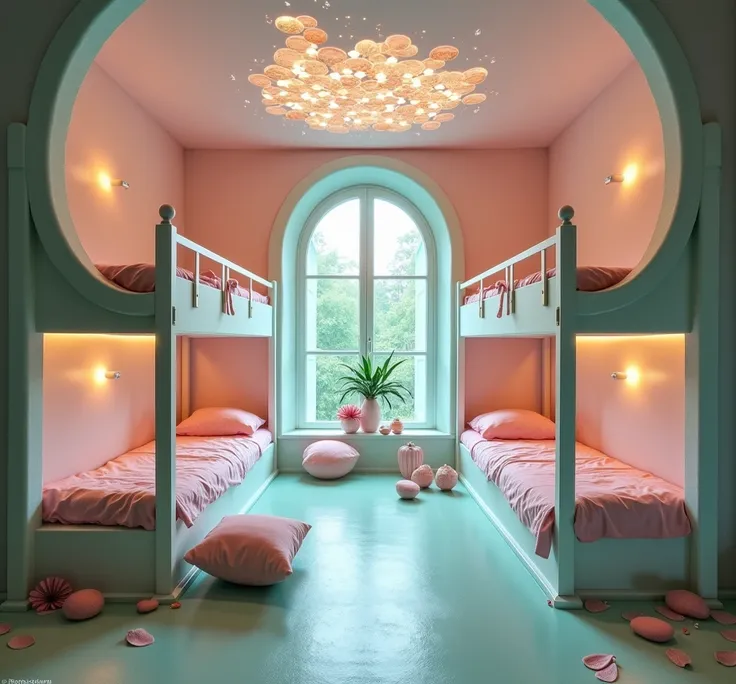 The Boto Dormitory is welcoming, engaging and mysterious, like the pink dolphin itself. Here, the predominant color is pastel pink, which blends harmoniously with nuances of aqua green, reminiscent of the softness of the waters of the Amazon. Silver and so...