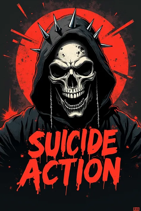 The logo of a punk band ,  is called suicide action 
