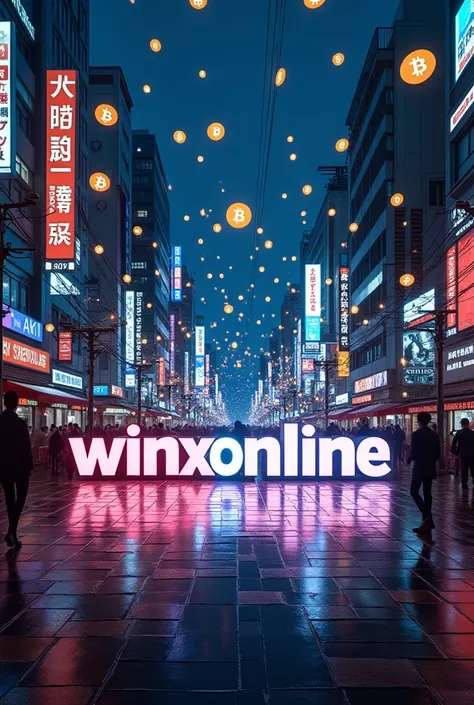 Let them write WINXONLINE on the streets of Tokyo and let bitcoin rain down from above