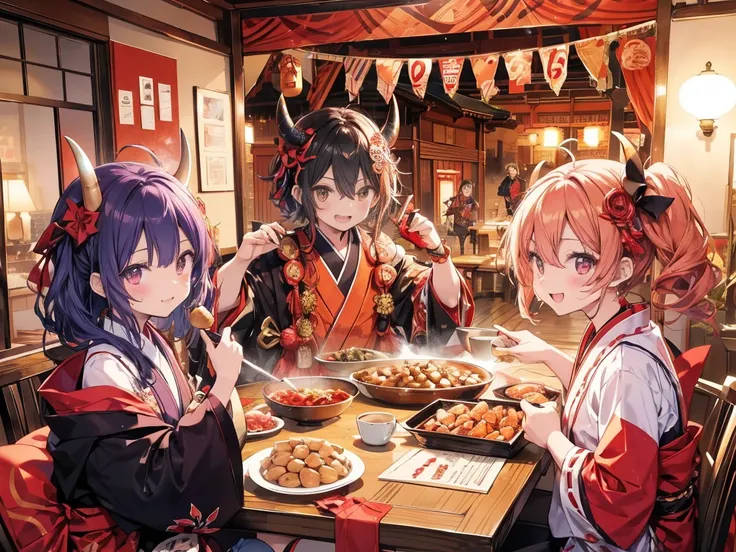 Setsubun in February　Let me&#39;Have fun with the family, The demons are out　There is no good fortune　Let me&#39; scare away demons by throwing beans full of smiles　A fun Setsubun that deepens family bonds　Precious memories of eating Ehomaki　Let me&#39;wis...