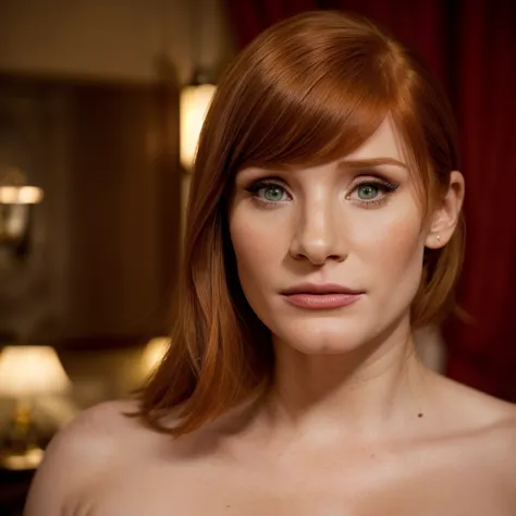 bryce dallas howard, bryce dallas howard american actress, (elegant woman), (green eyes), forty years, model woman, (in the phot...