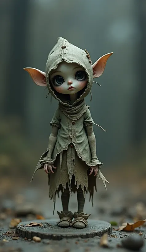 Small and simple fairytale character printed in 3d, dismal 