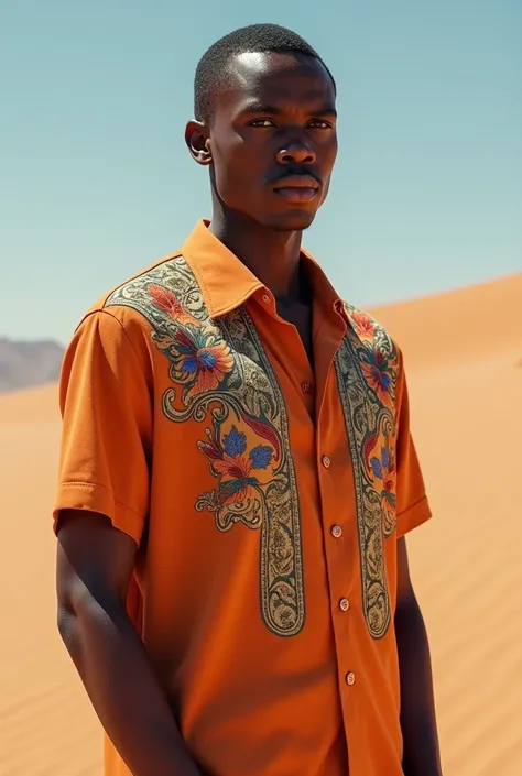 Masterpiece of a shirt inspired by desert colors