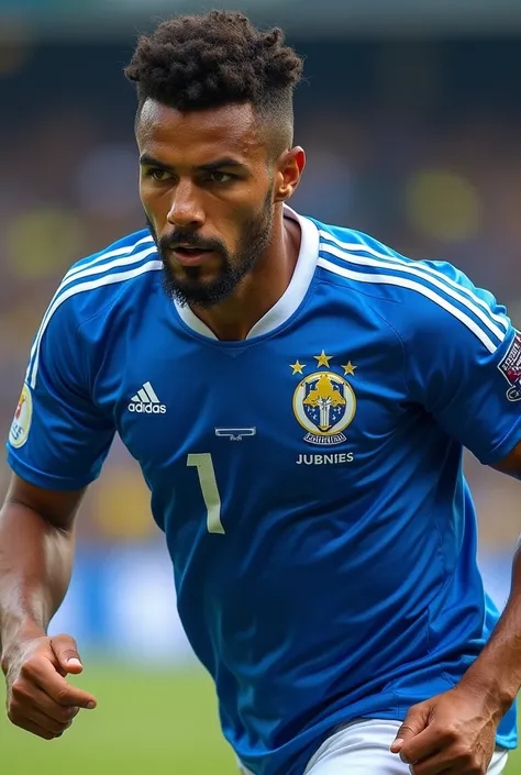 Gabriel Barbosa wearing the Cruzeiro Esporte Clube jersey 