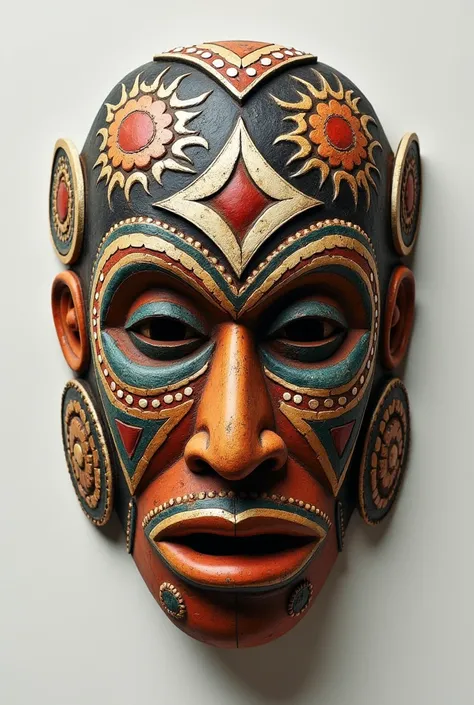 Face mask of Ilongot or Bungkalot Tribes. Use the blank face mask and create the design for thisbtribe