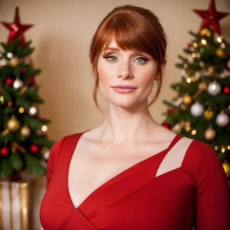 bryce dallas howard, bryce dallas howard american actress, (elegant woman), (green eyes), forty years, model woman, (in the phot...