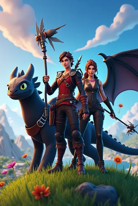 Collaboration between how to train your dragon and Fortnite