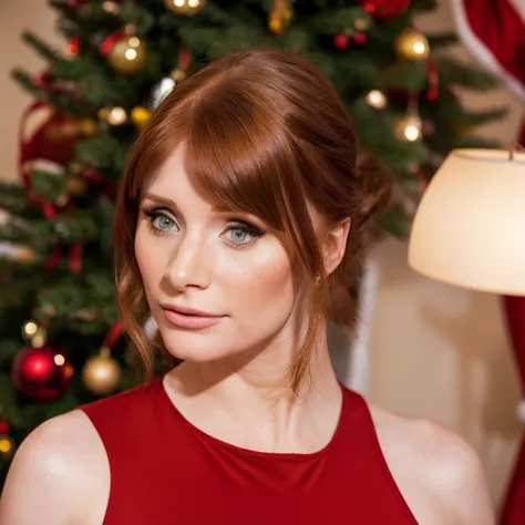 bryce dallas howard, bryce dallas howard american actress, (elegant woman), (green eyes), forty years, model woman, (in the phot...