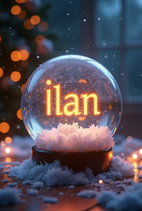 Christmas sphere with the word Ilán 