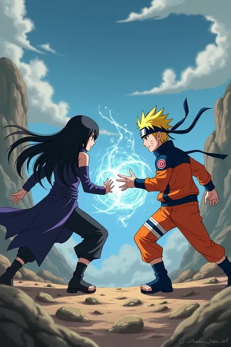 Naruto with Sasuke female version 
