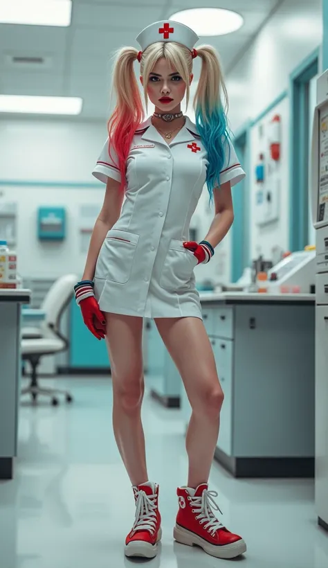 harley quinn en uniforme dinfirmière