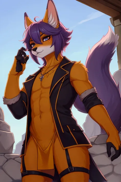 crie um oc masculino furry femboy