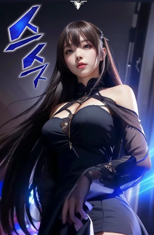 a close up of a person with long hair and a dress, from girls frontline,  style like fate/stay night, fate grand order,  girl wearing a black dress, fine details. girls frontline,  moe artstyle, girls frontline cg, girls frontline universe, ufotable art st...