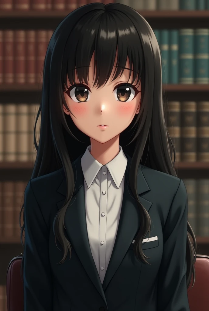 Black-haired teacher in formal wear avatar