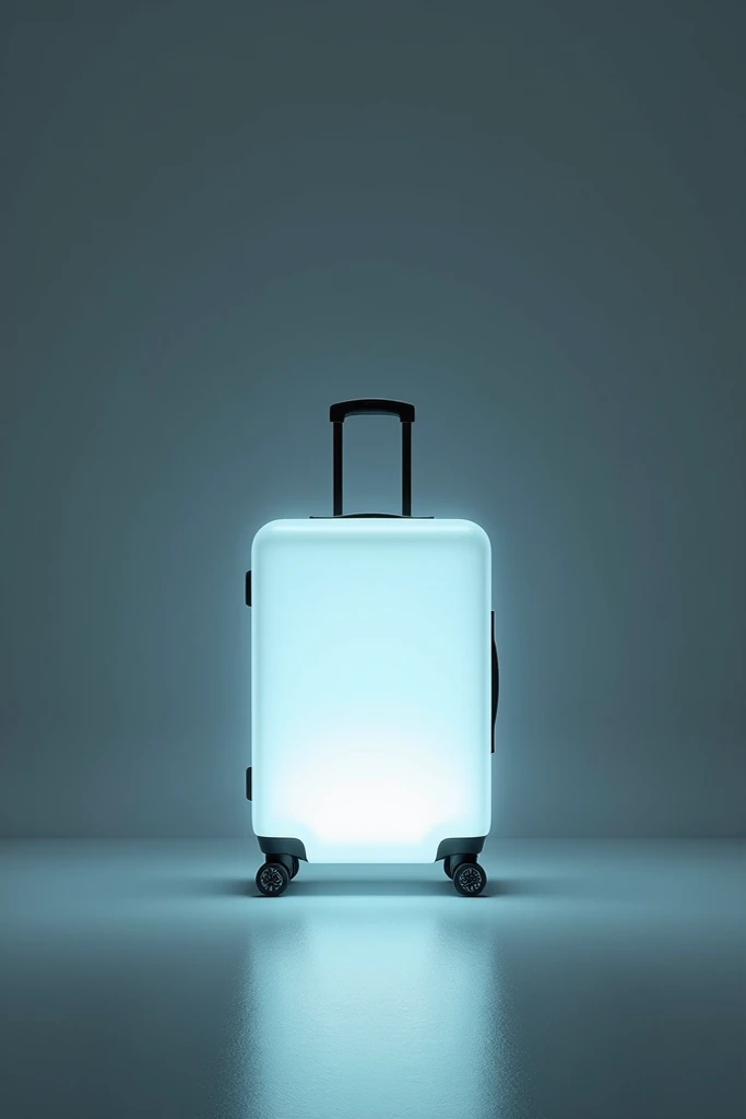 Modern suitcase full with light and bulb 