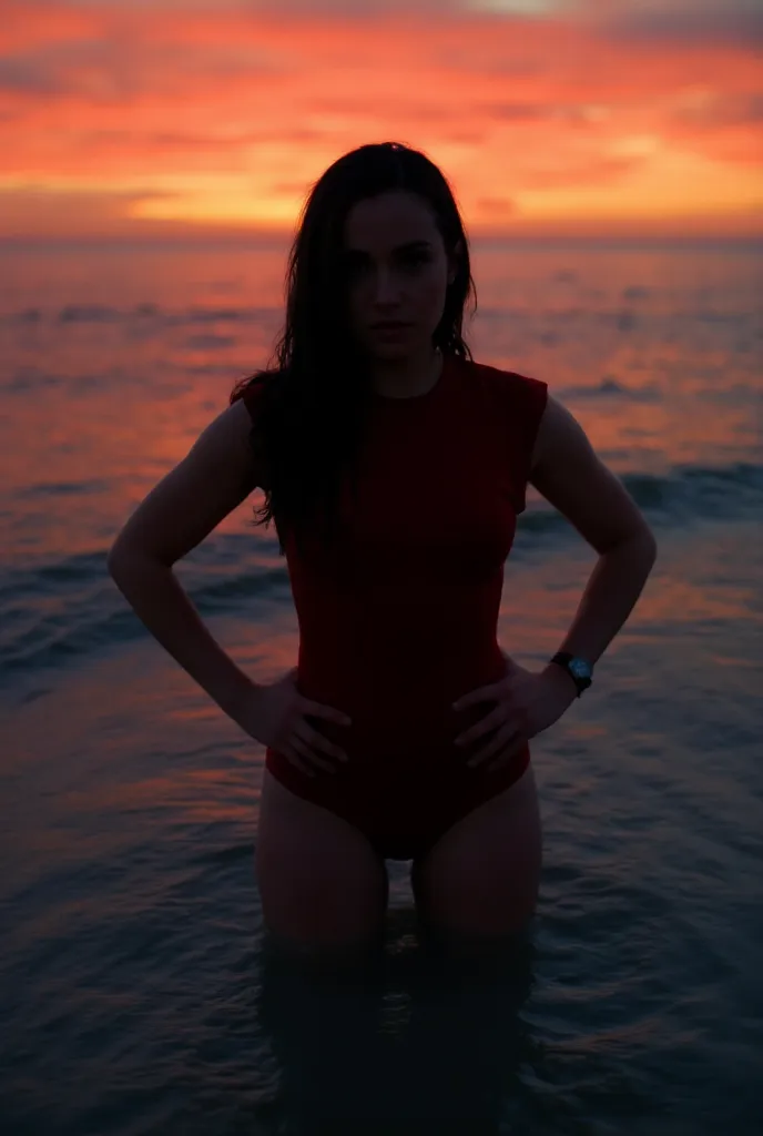 a very closeup torso half body miami sunset portrait a ectomorphic petite-muscular  pale skinned hot attractive youngextremly wh...