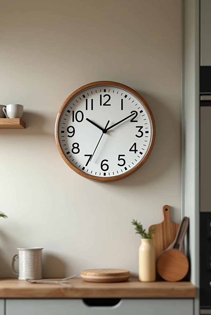 Create a kitchen clock dialing 9:47
