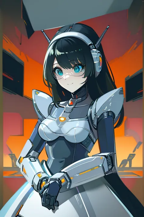 (masterpiece),(Highest quality),(Super detailed),(Best illustrations),(Best Shadow),(Absurd),(Detailed Background),(so beautiful), 16K, 8K, 4K,(Best Shadow),robotization,woman ,big bust,Robot Joint ,Metal skin,Black robot Suit,long hair,a black robot suit ...