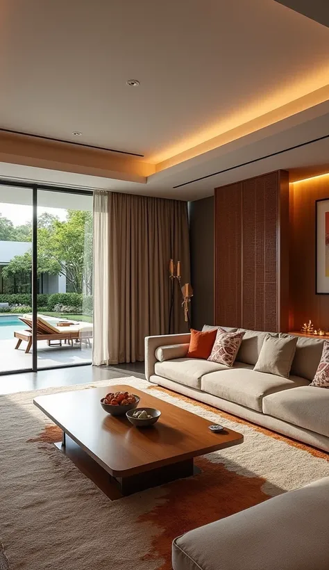 Modern villa interior india chic and elegant 