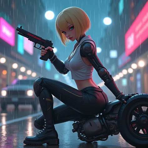 Basic Quality Settings:
high quality, very_high_resolution, detailed illustrations

Style & Theme:
japanese 3d anime style, steam punk,
futuristic neon city with holographic billboards,
bustling alien markets, flying cars, acid rain.

Main Character:
1 per...