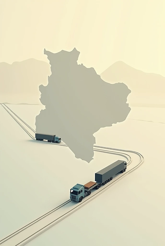  Current representation of the Bolivian economy without access to the sea (graphic or image of limited land transport )