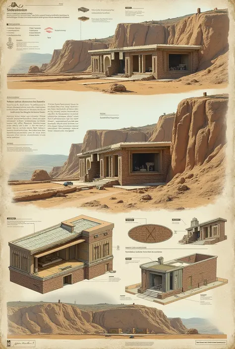 Diagram Elements
Cannon :  Represents erosion and geological formation .
facade:  Shows how the canyon influences the external structure .
Internal Areas:  Indicates how the internal design adapts to the topography of the canyon .
 Interaction Process
Eros...