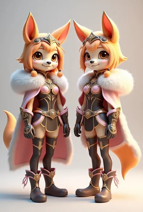 cartoon of two people dressed in costumes with horns and furs, generic furry style, reference model sheet, valkyrie style character, varguyart style, character reference sheet, new costume concept design, reference sheet, female furry mini cute style, 3 d ...