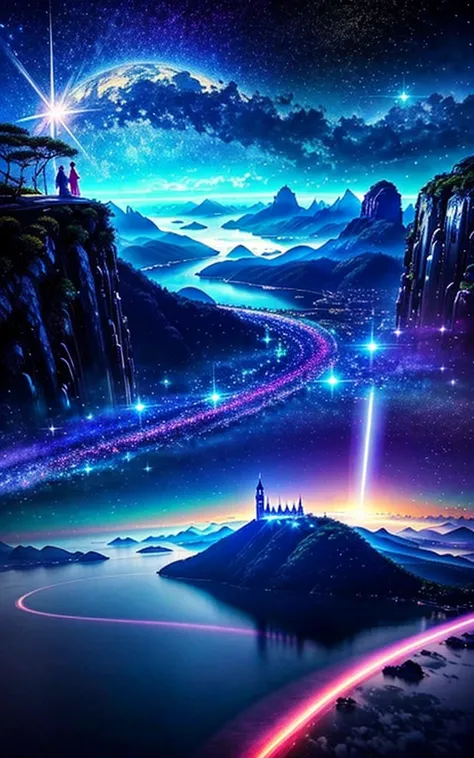 Spectacular views、 Future City、god秘的、 Vivid 、 is glittering、 magic 、 Surrealism 、god々、 amazing、Little Star, beautiful scenery, Inspiring Scenery, Spectacular Scenery ,Breathtaking Scenery , amazing風景