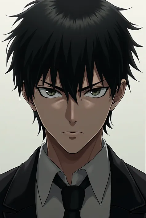 I want you to create the best picture of Kiyotaka Ayanokoji from the Classroom of the Elite anime,  But from the front not in profile 