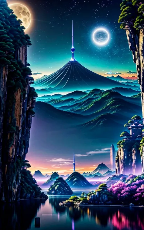 Spectacular views, Future City,god秘的,  Vivid , is glittering, magic ,  Surrealism ,god々Shii, 素晴らShii, The little star ,美Shii景色, Inspiring Scenery, Spectacular Scenery ,Breathtaking Scenery ,素晴らShii風景
