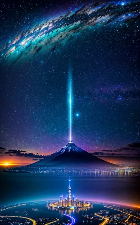 Spectacular views、 Future City、god秘的、 Vivid 、 is glittering、 magic 、 Surrealism 、god々、 amazing、Little Star, beautiful scenery, Inspiring Scenery, Spectacular Scenery ,Breathtaking Scenery , amazing風景