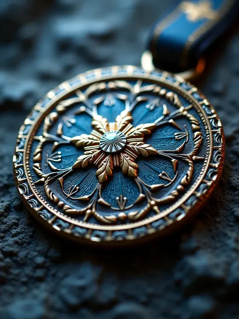 A medallion of the Council of White Mages, designed in a modern and subtle style. It is exceptionally beautiful, with enchanting details that exude a magical and refined aura. The design seamlessly blends elegance and power, evoking the mysticism of the wh...