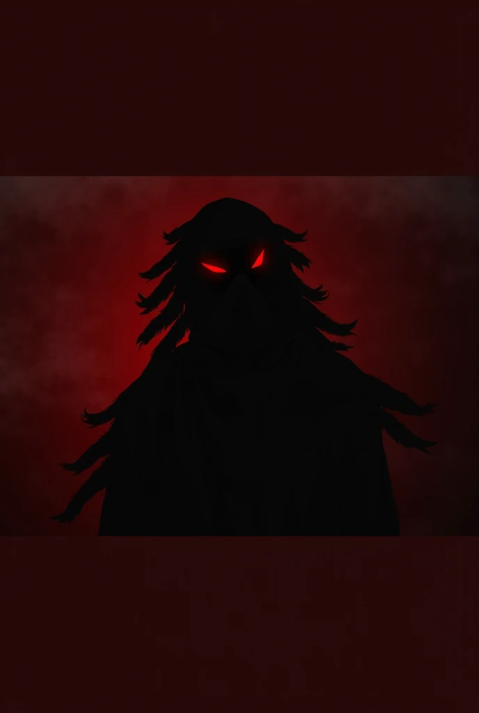 arafed image of a creepy looking figure in a dark room, dark cloaked figure, eerie person silhouette, with red glowing eyes, vecna from stranger things, dark robed, shadowy and eerie character, black cloak hidden in shadows, red glowing eyes and a black lo...