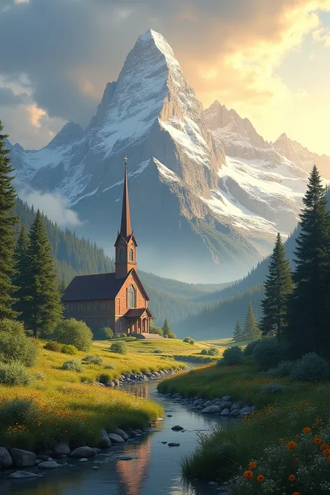 Create me landscape images for an evangelical church 