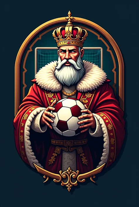 A logo to do with betting on soccer and the king 