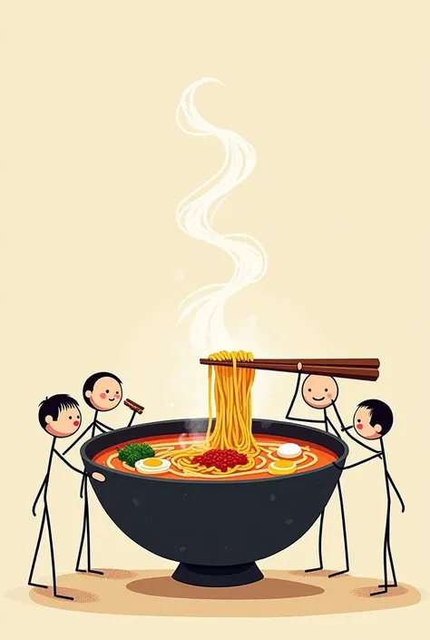 stick people， Ill eat it ， ramen