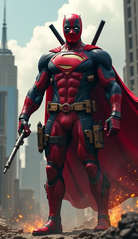 Deadpool hybrid super man fusion 