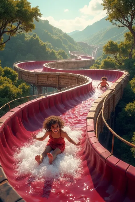 water slides with wine 